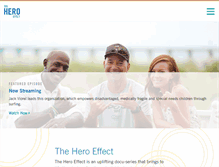 Tablet Screenshot of heroeffect.com